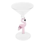 Ciieeo Creative Drinking Shaped Comfortable Martini Flamingo Pink for Glass Feel and Wide Range, Cup and Cocktail Holder Uses Party Home and Bar