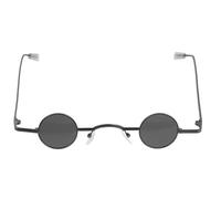 Ciieeo Creative Eyeglasses Small round Frame Sunglasses Stylish PC Metal Lightweight Use for Men Women Outdoor Activities Party Dress up Decor