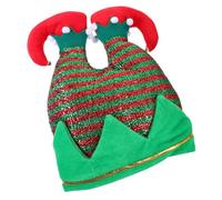 Ciieeo Creative Upside Down Santa Elf Pants Hat for Christmas Party Adults Cozy Warm Fun Photo Prop for Festive Holiday Costume and Memorable Xmas Celebrations