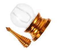 Ciieeo Crystal and Alloy Buddhist Pagoda Ornament Small Bodhi Tower Statue for Meditation Decorations and Buddha Desk Accessories Eastern Culture Home and Office Display Gift for