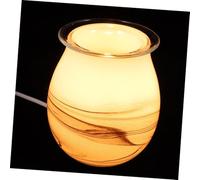 Ciieeo Crystal Wax Warmer with Warm Light Essential Oil Melting Lamp for Bedroom Living Yoga and Meditation Uk Plug Aromatherapy Night Light