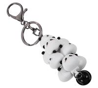 Ciieeo Cute Animal Craft Keychain Charm, Cartoon Silicone Panda Pendant Key Ring for Backpack and Car, Kawaii Hanging Decor Accessory and Teens