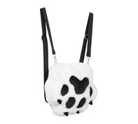Ciieeo Cute Small Cat Paw Print Mini Backpack for Women, Plush Clawed Shoulder Bag with Paw Pattern, Lightweight Travel Cosmetic Organizer Pouch for Daily Use and School