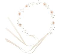 Ciieeo Daisy Flower Crown Headband with Alloy Material, Looks like Real Flowers Elegant Floral Wreath Hair Wreath for Wedding or Dress on Ordinary Day