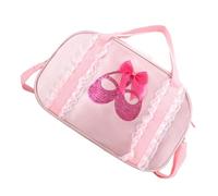 Ciieeo Dance Backpack in Pink Oxford Cloth for Ballet Use | Lightweight Zipper Opening, Smooth Daily Carry, Delicate Pattern Look, Suitable for Little Girl Ballerinas