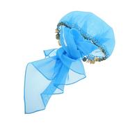 Ciieeo Dance Coin Headscarf for Belly Dancing Tribal Headpiece Coins Women Hair Accessory for Dance Show Performance Costumes