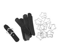 Ciieeo Decorative Star Shoe Buckles 10PCS Metal Five-Pointed Buckle Set for DIY Shoe Decorations and Hair Accessories Suitable for Casual Use