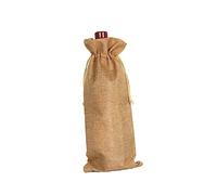 Ciieeo Deep Linen Wine Gift Bags with Jute Drawstring Reusable Burlap Bottle Bags for Engagement Party Wedding Birthday Acrylic Paint