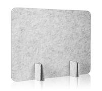 Ciieeo Desk Divider Felt Screen 40x30cm Light Grey - Table Partition Panel for Classroom and Office | Visual Barrier and Desktop Shield for Study Tables