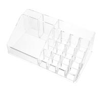 Ciieeo Desktop Organizer Makeup Vanity Organizer Acrylic Lightweight Space Saving Slot Compartments Modern Stylish Design for Desktop