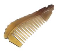Ciieeo Detangling Comb Wide Tooth Comb 13~14cm Natural Ox Horn Gentle Versatile Styling Tool Handmade Compact Portable Hair Care for Women Daily Hair Care