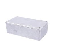 Ciieeo Diecast Aluminum Enclosure for Guitar Effect Pedal with Polished Surface and Smooth Finish, Silver Stomp Box Case for DIY Guitar Effect Pedal Projects