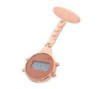 Ciieeo Digital Nurse Fob Watch Stylish Lapel Pin with Electronic Display and Dust-Free Alloy Case Hanging Clip Pocket Watch for Nurses and Doctors