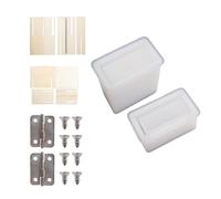 Ciieeo DIY Cigarette Box Making Kit with Silicone Square Resin Mold, Easy to Release, Includes Wood Frame and Finished Parts for Home Decoration and Gift Crafting