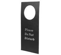 Ciieeo Do Not Disturb Door Hanger Sign for Hotel Room Double-sided Pu Leather Door Knob Sign with Service Room Indicator Sturdy for Privacy and Housekeeping