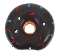 Ciieeo Donut-shaped Talking Toys for Medium Dogs Tough Flexible Latex Dog Chew Toy Squeaky Function Interactive for Teething Puppies