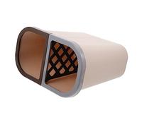 Ciieeo Double Compartment Trash Bin Small Brown Household Garbage Can Dry and Wet Waste Separation Kitchen Bathroom Rubbish Container