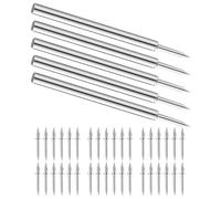 Ciieeo Double Headed Skirting Board Nails 100Pcs Single Thread Invisible Seamless Baseboard Trim Installation Nails with 5 Sleeve Tools for Acoustic Panels and Wall Skirting