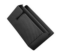 Ciieeo Double Layer Car Organizer with Self Adhesive Design Large Auto Storage Box for Phone Cards Cash and Paper Towels Durable Portable Dashboard and Door Pocket in Black