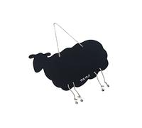 Ciieeo Double-Sided Hanging Blackboard Pendant with Sheep Shape, Plastic Material Notice Board and Photo Prop for Home Wall Decor, Erasable Message Board for Personalised Sign Use