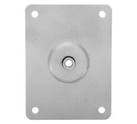 Ciieeo Drum Practice Pad Mounting Plate Metal D-shape Drum Stand Leg Mounting Hardware Silver Flat Percussion Instrument Accessory and Musical Equipment