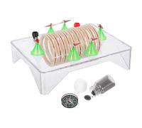 Ciieeo Electromagnetic Equipment Physics Magnet Kit Turn Copper Coil and Magnetic Needle Magnetic Field Demonstrator for Science Education Flexible Experiment Model for Classroom Teaching