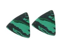 Ciieeo Emerald Green Large Triangle Guitar Picks 2pcs, Sturdy Fingertip Plectrums for Acoustic and Bass Guitar Accessories, Portable Musical Instrument Supplies