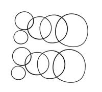 Ciieeo Eva Floating Plant Rings for Aquarium Fish Tank Feeding Ring Set 10pcs Black 80-200mm Reusable Floating Duckweed Isolation Circles for Aquatic Plant Holders