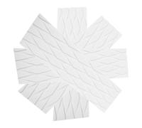 Ciieeo Eva Surfboard Traction Pad with Ribbed Non-slip Texture, Easy to Install White Deck Grip Mat for Marine Use and Kayak, Sturdy Self-adhesive Pad for Paddleboard Accessories