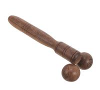 Ciieeo Facial Massager Roller Face Massaging Tool Wooden Brown Chicken Wing Wood Double Ball Relieves Facial Fatigue Enhances Skin Elasticity Portable Skin Care Tool for Home Use