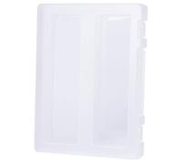 Ciieeo File Box Multi-Function Paper Box A4 Size Buckle Lock Design Window Portable Project Case for Desktop Household Use Suitable for Paper Cutting and Invoices