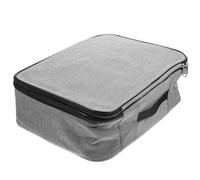 Ciieeo File Storage Box Document Box Stylish Cationic Fabric Aluminum Alloy Fireproof Portable School Travel Large Capacity File Storage Bag with Lock Random Color