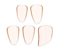 Ciieeo Fingertip Protective Covers Nail Covers Easy to Clean 5Pcs Orange Pipa Finger Picks Made of Lightweight Pc Material with Edge Design for Playing Lute and Guzheng