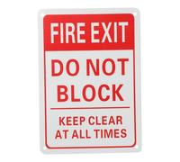 Ciieeo Fire Exit Warning Sign Sturdy Aluminum Alloy Emergency Safety Label for Commercial Buildings
