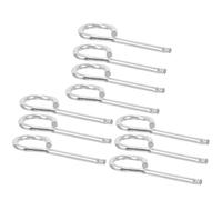 Ciieeo Fire Extinguisher Part Lock Pins 10Pcs Iron Metal Safety Pins Replacement for Fire Extinguisher Security in Industrial and Domestic Settings
