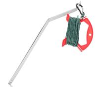 Ciieeo Fishing Land Net Rod Crab Trap Support Tool Stainless Steel Rope Portable Easy to Storage Fishing Netting Supplies Accessories