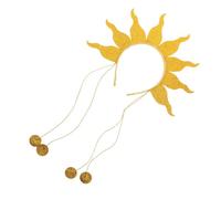 Ciieeo Flame Headband for Girls Boys Flashing Fire Sun Headband Shimmering Party Hair Accessories for Halloween Carnival Holiday Events