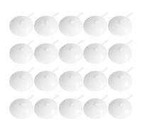 Ciieeo Floating Candles White Long Burning Smokeless Paraffin Wax Disc Candles 25pcs Elegant Romantic Decoration for Wedding and Special Occasions for Holiday Meals and Christmas