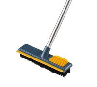 Ciieeo Floor Scrub Brush Telescopic Deck Brush Scraper Abs Material 45 Degree and Scrape Stronger Force towards Edges for Bathroom Floor Cleaning