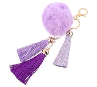 Ciieeo Fluffy Pendant Plush Key Storage Supply Bag Pendant Novel Easy to Carry Safe to Use Decoration Accessory for Bags and Car Keys