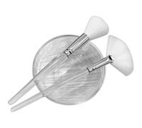 Ciieeo Foam Bubble Maker Brush Face Wash Foam Maker Brush Dissolve Oil and Dirt Produce Rich Bubbles for Women Beauty Salon Use with Glass Abs Nylon Materials