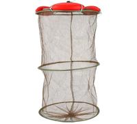 Ciieeo Foldable Fishing Cage Net with Drawstring Design and Deepen Nylon Mesh, Portable and Easy to Carry Big Capacity Bait Storage Basket for Outdoor Angling and Boat Fishing