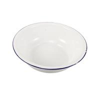 Ciieeo Foot Bath Tub Enamelware Bowl 34cm White Vintage Sturdy Easy to Clean Large Capacity Foot Soaking Bath Basin for Home Laundry Use
