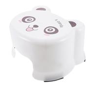 Ciieeo Foot Stool Sturdy and Safe and Kitchens Multi-purpose for Toilet Training Plastic Non-slip White Step Stool with Cartoon Design Kids Bathroom for Toddlers and Children