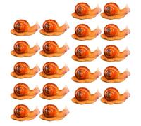 Ciieeo Garden Snail Realistic Tiny Snail Decor Ornaments Decoration Accessories 20pcs Miniature Figurines Resin for Fairy Garden and Terrarium Display
