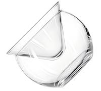 Ciieeo Glass Caviar Chiller Server Set with Ice Chamber Transparent Double Layer Salad Bowl for Appetizers Fruits and Ice Cream Compact Kitchenware