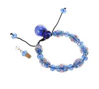 Ciieeo Glass Crystal Aroma Bracelet with Mini Essential Oil Bottle Pendant | Adjustable Rope Design, Wearable Fragrance for Wrists, Discreet On-the-go Aromatherapy for Work and Date Night