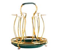 Ciieeo Glass Cup Holder Cup Drain Rack Iron Material Anti-Rust Easy to Wipe Clean Design for Household Kitchen and Restaurant Kitchen Use