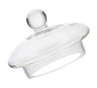Ciieeo Glass Teapot Lid Replacement 3 Inch Heat-Resistant Transparent Cover Smooth Edges for 20Oz Glass Tea Kettle Accessories Ideal for Home Party Camping