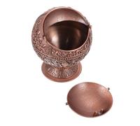 Ciieeo Globe Ashtray Metal Decorative Sphere Ashtray for Home Office Creative Lid for Cigarette